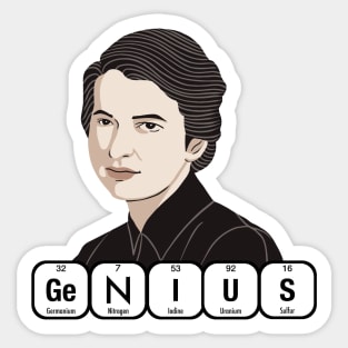 Genius Rosalind Franklin Sticker